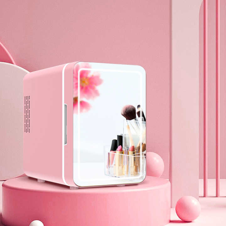 The LED Mirror Portable Cosmetic Fridge