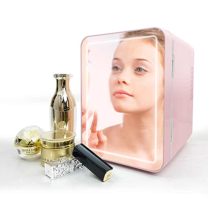 The LED Mirror Portable Cosmetic Fridge